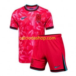 Maglia Corea del Sud Gara Home Completo Bambino 2-13 Anni 2024 MC