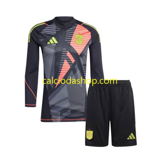 Maglia Portiere Spagna Gara Away Completo Bambino 2-13 Anni Euro 2024 ML