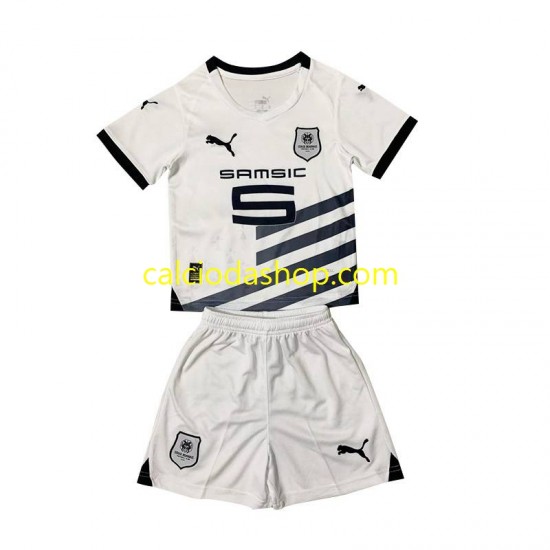 Maglia Stade Rennais Gara Away Completo Bambino 2-13 Anni 2023-2024 MC