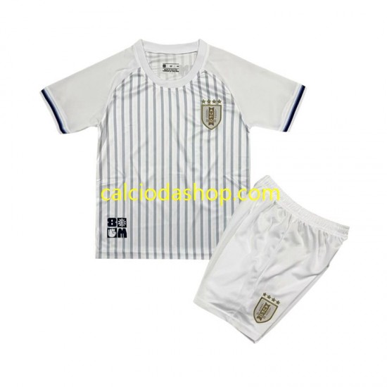 Maglia Uruguay Gara Away Completo Bambino 2-13 Anni 2024 MC