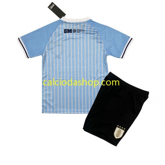 Maglia Uruguay Gara Home Completo Bambino 2-13 Anni 2024 MC